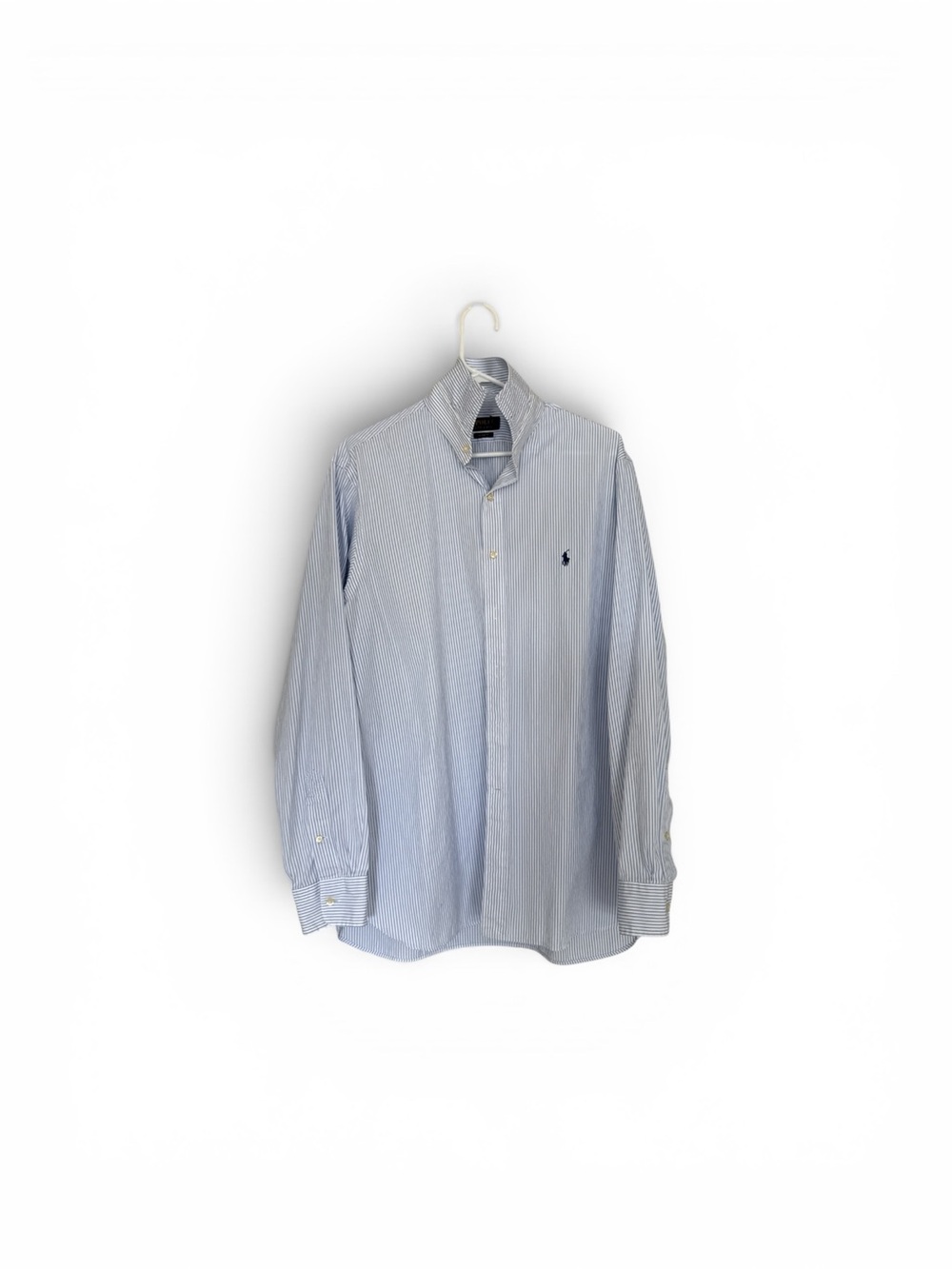 Polo by Ralph Lauren Men's Blue Stripe Button-Down Shirt
Custom fit 17/43